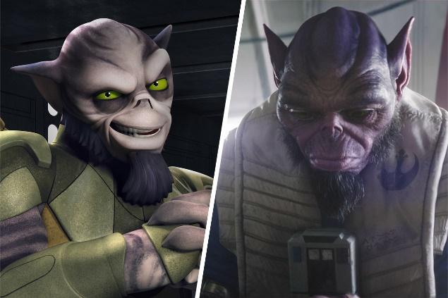 Zeb Orrelios in Rebels and The Mandalorian